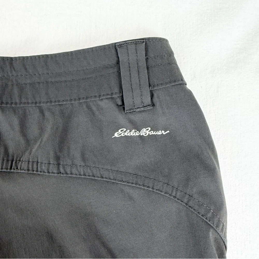 Eddie Bouer Women's Grey Capri Cargo Hiking‎ Pants, Size 10